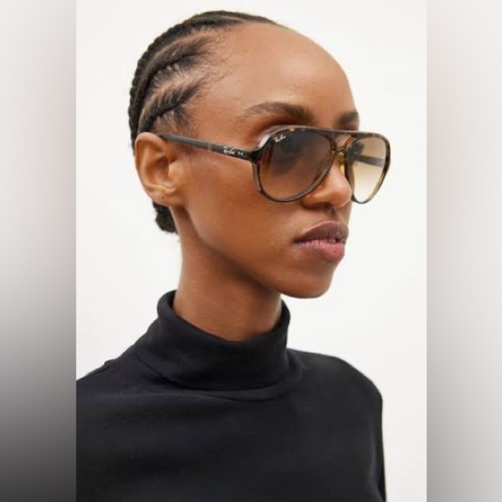 Ray-Ban Cat 5000 Aviator RB4125 Havana Gradient Brown 710/51 59-13-140 - Picture 12 of 13